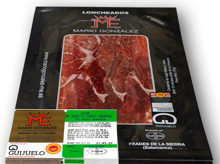 Jambon Cebo de Campo Iberico - DOP Guijuelo - tranché