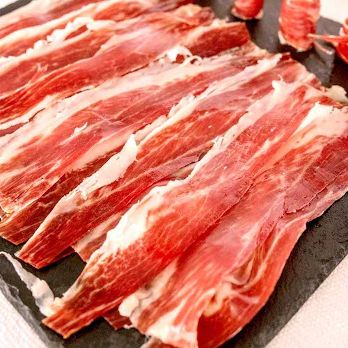 Epaule Bellota 100% Iberico DOP Jabugo- Pata Negra - tranchée